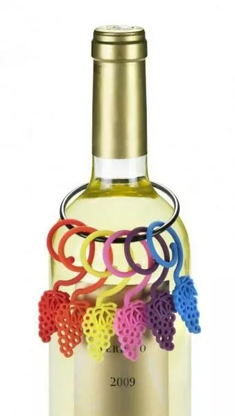 Lurch Glasmarkierer Lovely Leaves, 6er-Set