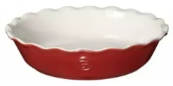 Emile Henry Gastro Emile Henry Pie Dish Modern Classics Mit Wellenrand In Rot