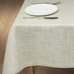 Schlitzer Leinen Tischdecke Tessin In Reinweiß