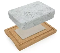 Täljsten Steksten-Kochstein Mit Korkuntersetzer