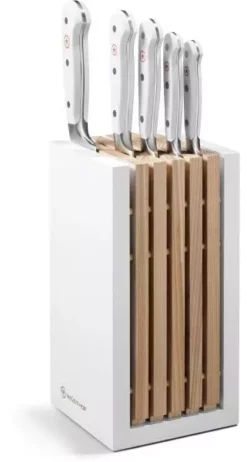 Wüsthof Messerblock Classic White Mit 5 Teilen
